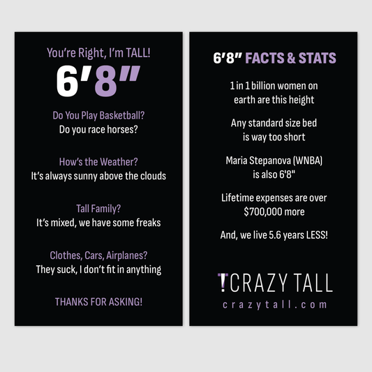 Public Response Cards - Women 6'8"