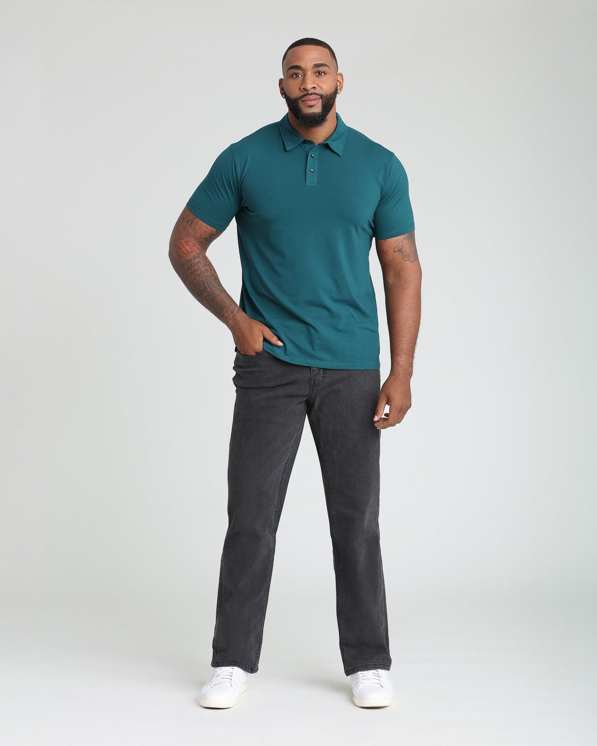 The Perfect Jean Athletic Fit - Steel - Faded Black
