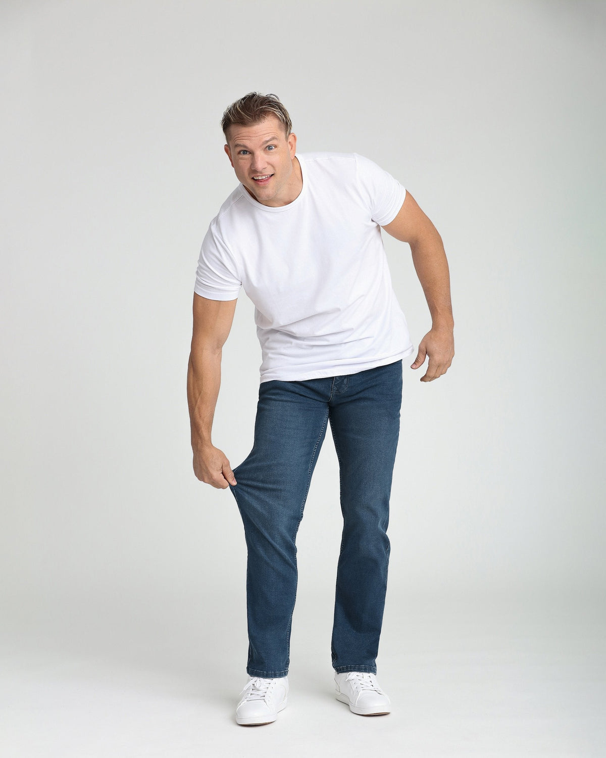 The Perfect Jean Athletic Fit - Captain - Midnight Blue