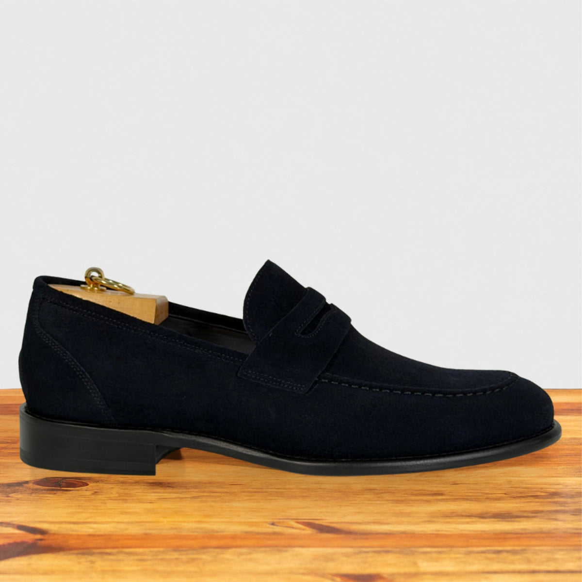 Quero Velour Suede Wholecut Penny Loafer – Calzoleria Toscana