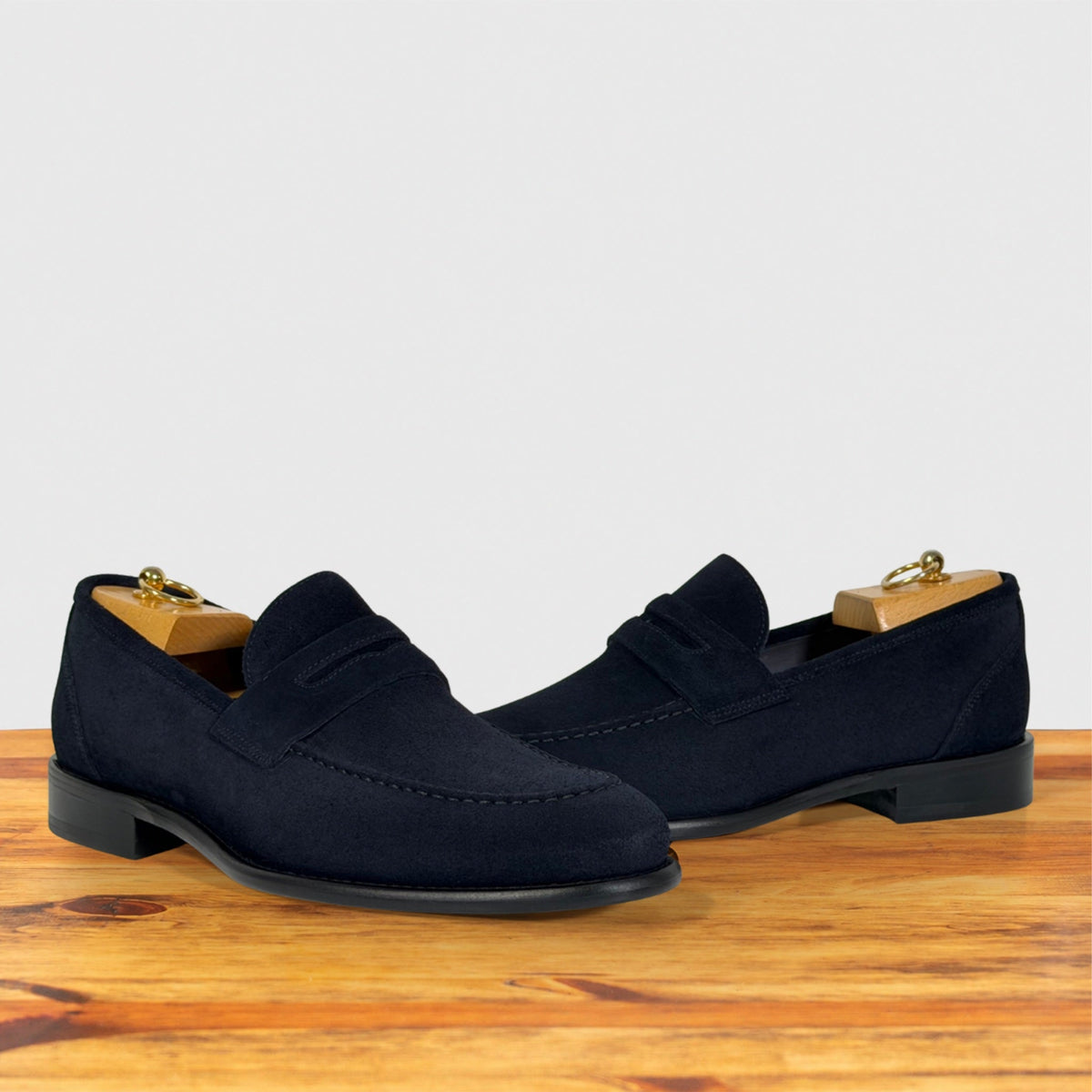 Quero Velour Suede Wholecut Penny Loafer – Calzoleria Toscana