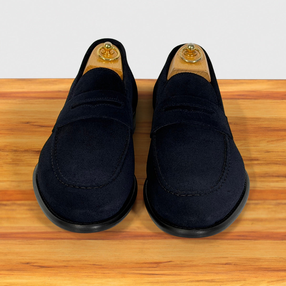 Quero Velour Suede Wholecut Penny Loafer – Calzoleria Toscana