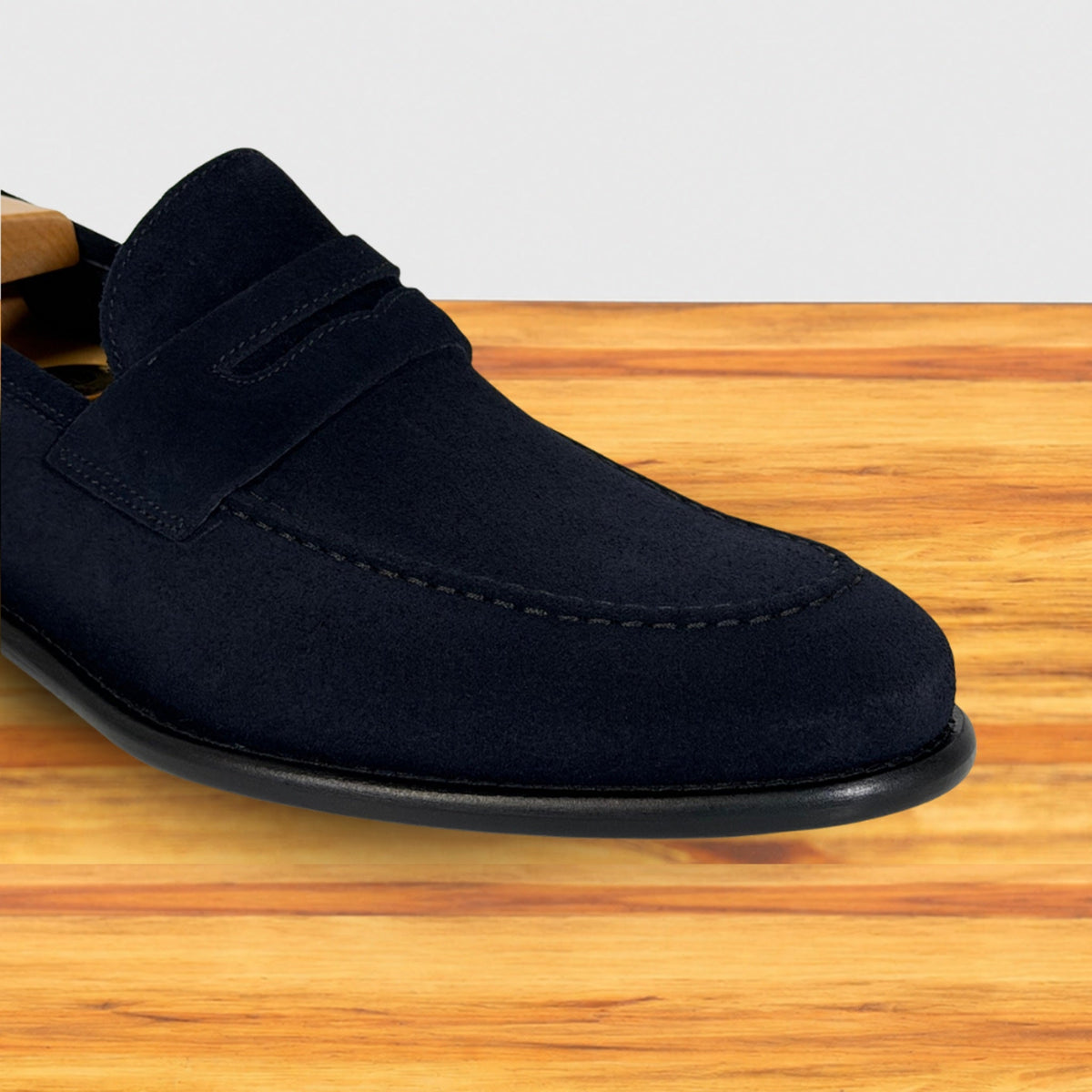 Quero Velour Suede Wholecut Penny Loafer – Calzoleria Toscana