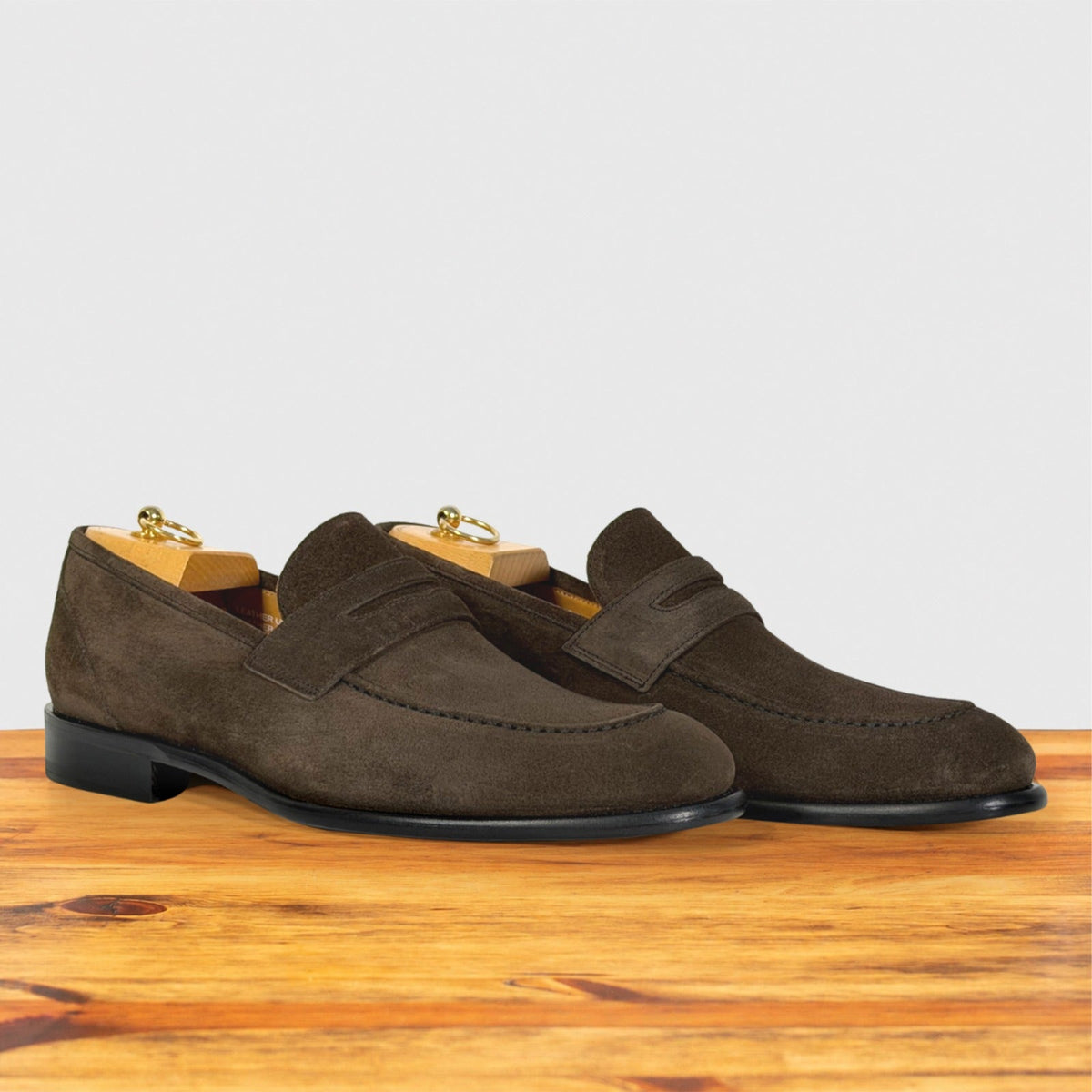 Quero Velour Suede Wholecut Penny Loafer – Calzoleria Toscana