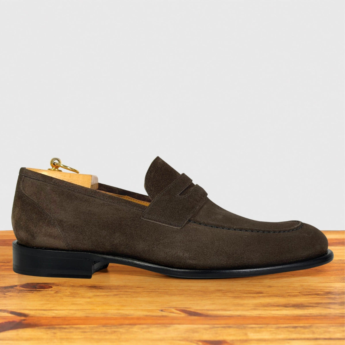 Quero Velour Suede Wholecut Penny Loafer – Calzoleria Toscana