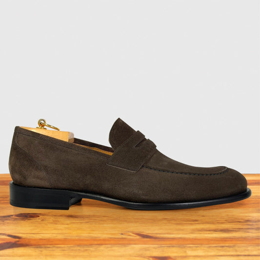Quero Velour Suede Wholecut Penny Loafer – Calzoleria Toscana