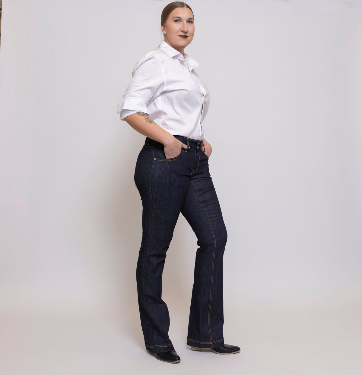 Slim Boot Fancy Blu Jeans