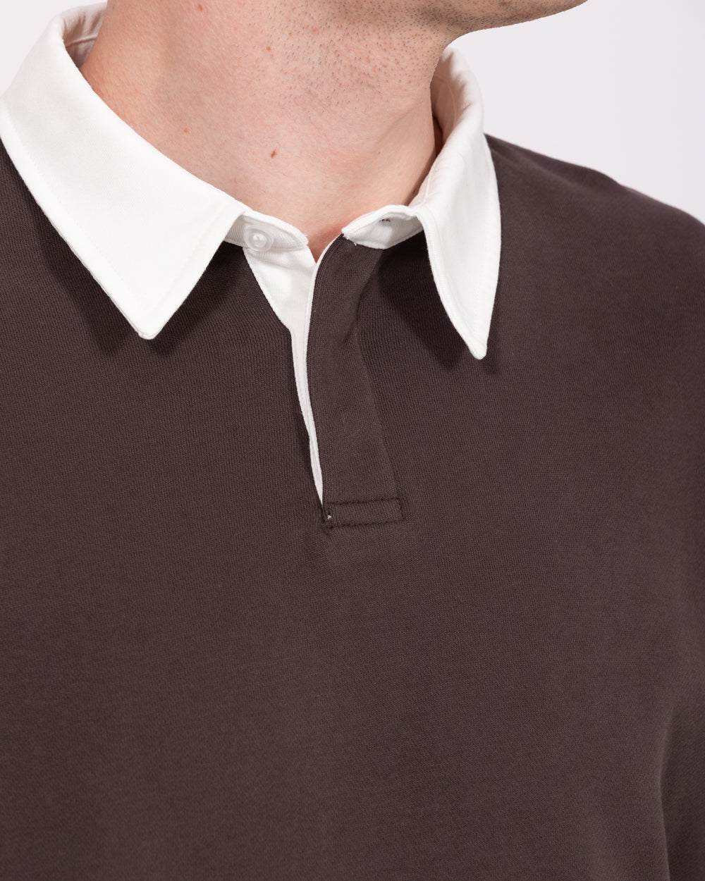 2t Denburn Tall Rugby Sweatshirt - Chocolate