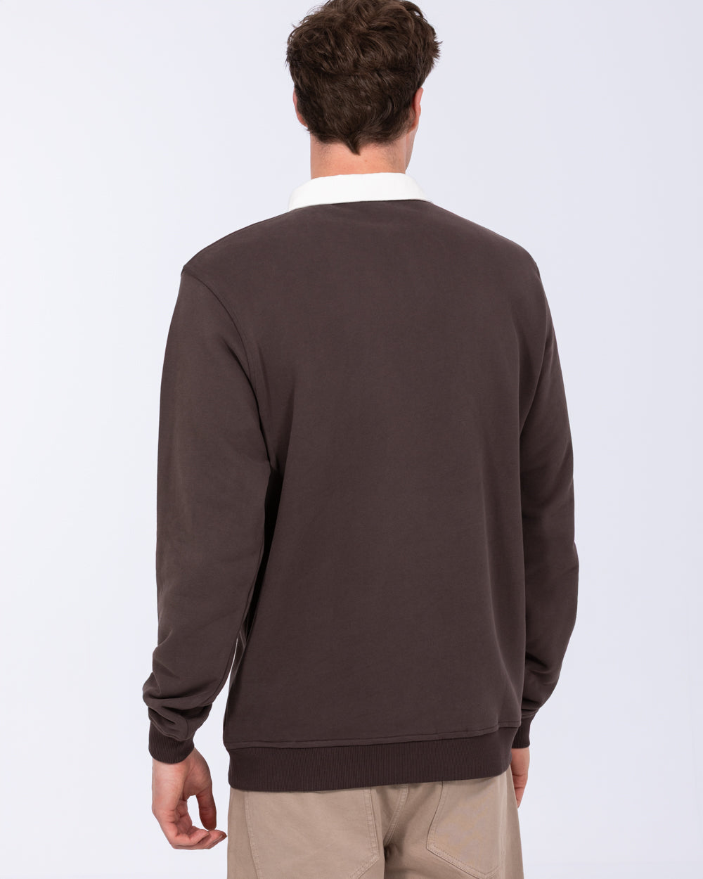 2t Denburn Tall Rugby Sweatshirt - Chocolate