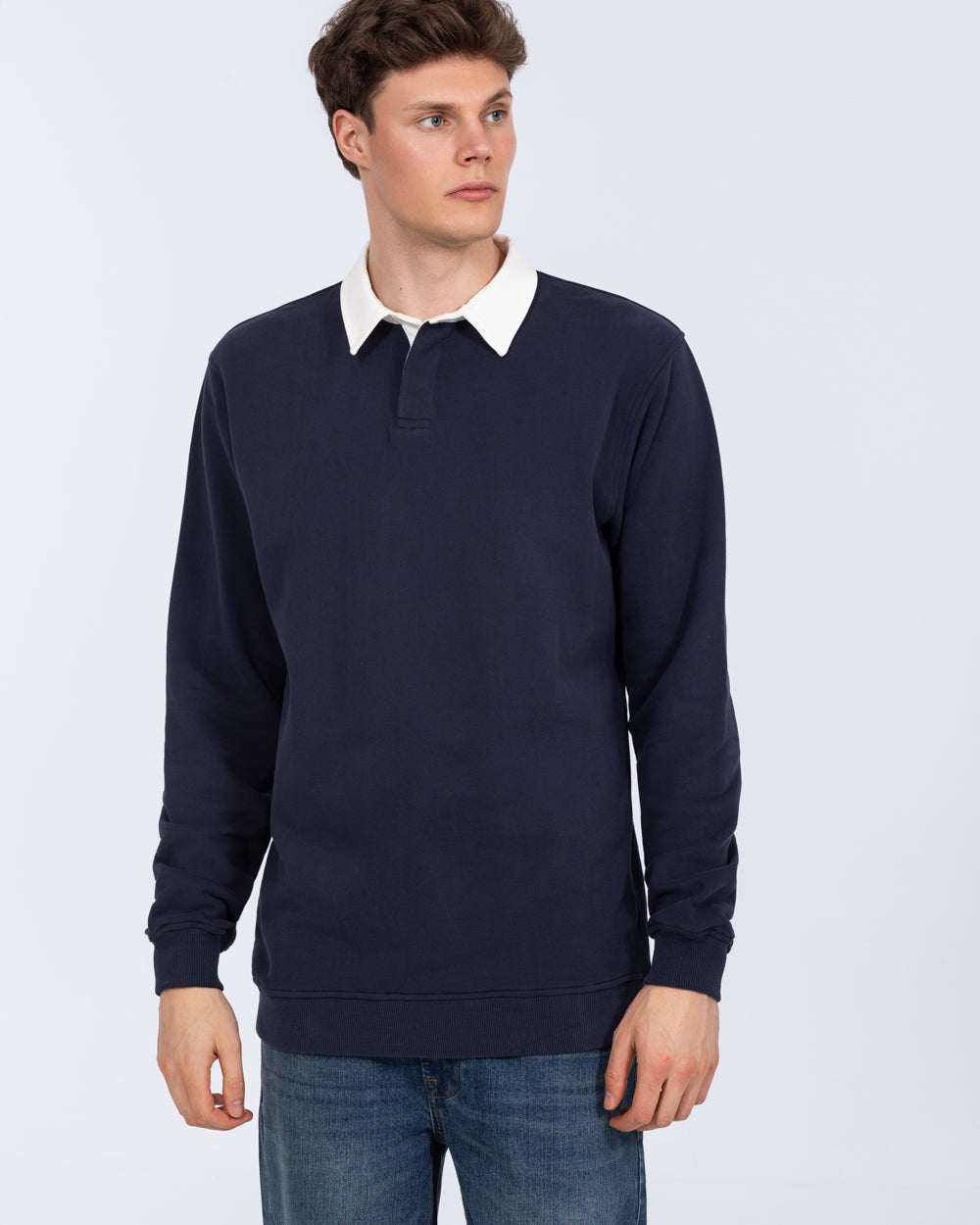 2t Denburn Tall Rugby Sweatshirt - Navy
