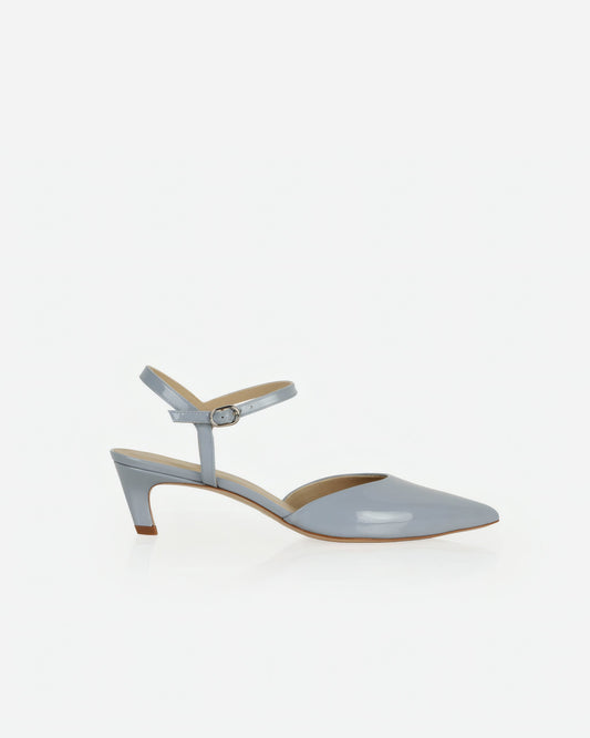 The Claire Kitten Heel Horizon Blue Patent