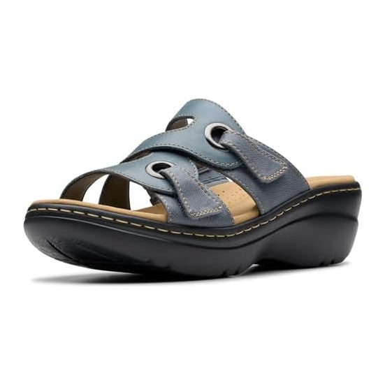 Blue Grey Leather