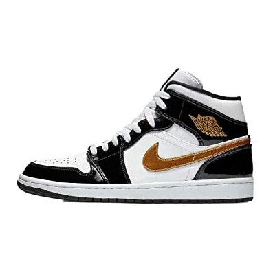 Black/White/Metallic Gold