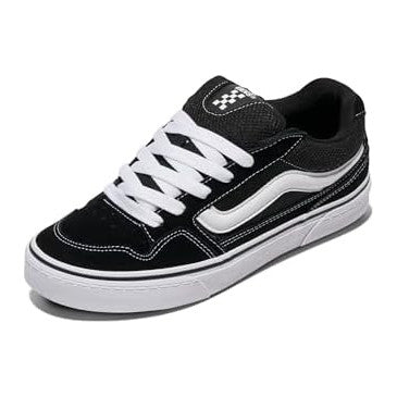 Suede Mesh Black White
