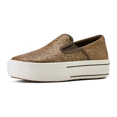 Brown Floral Emboss