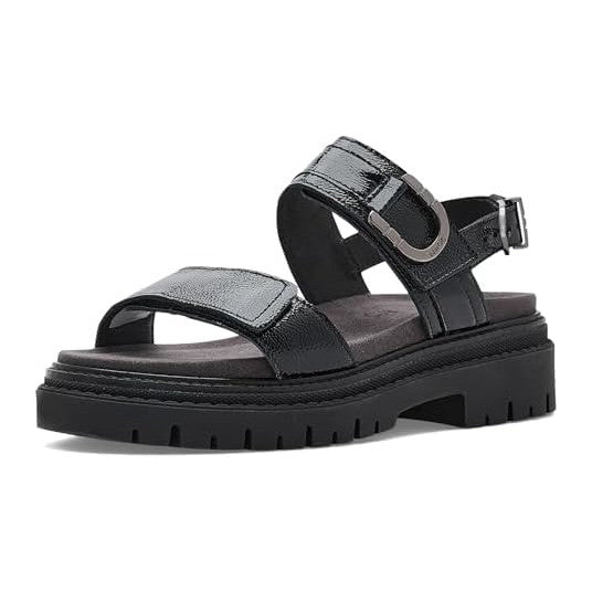 Black Crinkle Patent Leather