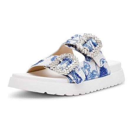 White/Blue Floral