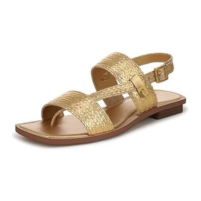 Ocra Gold Metallic Braided Raffia