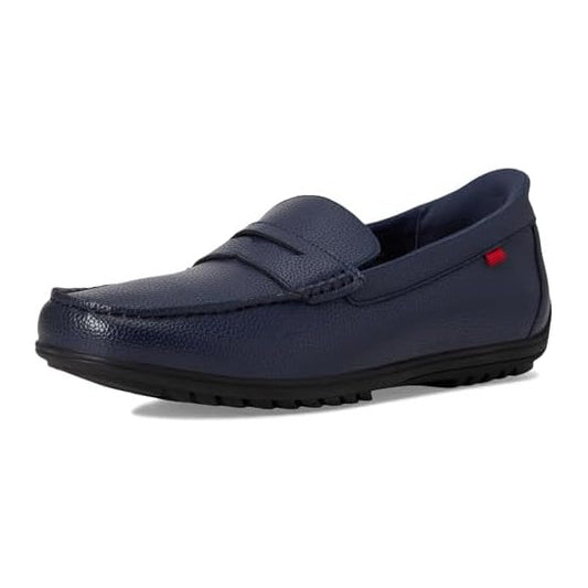 Navy Grainy Leather