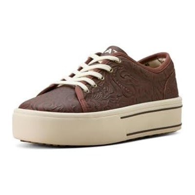 Brown Floral Emboss