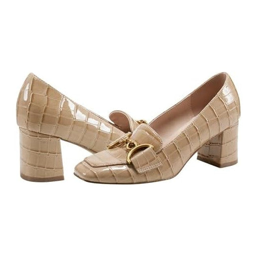 Taupe Croco Patent