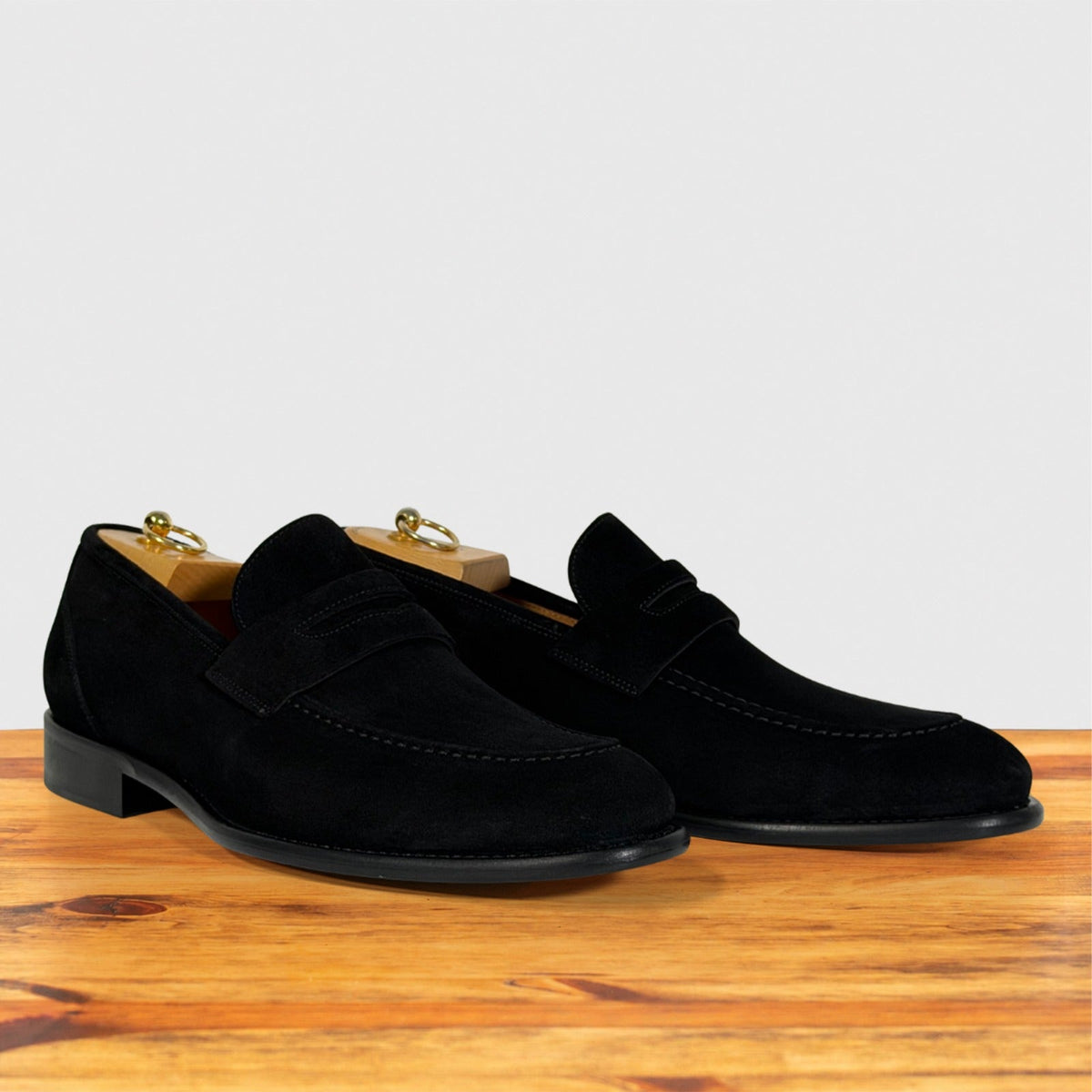 Quero Velour Suede Wholecut Penny Loafer – Calzoleria Toscana
