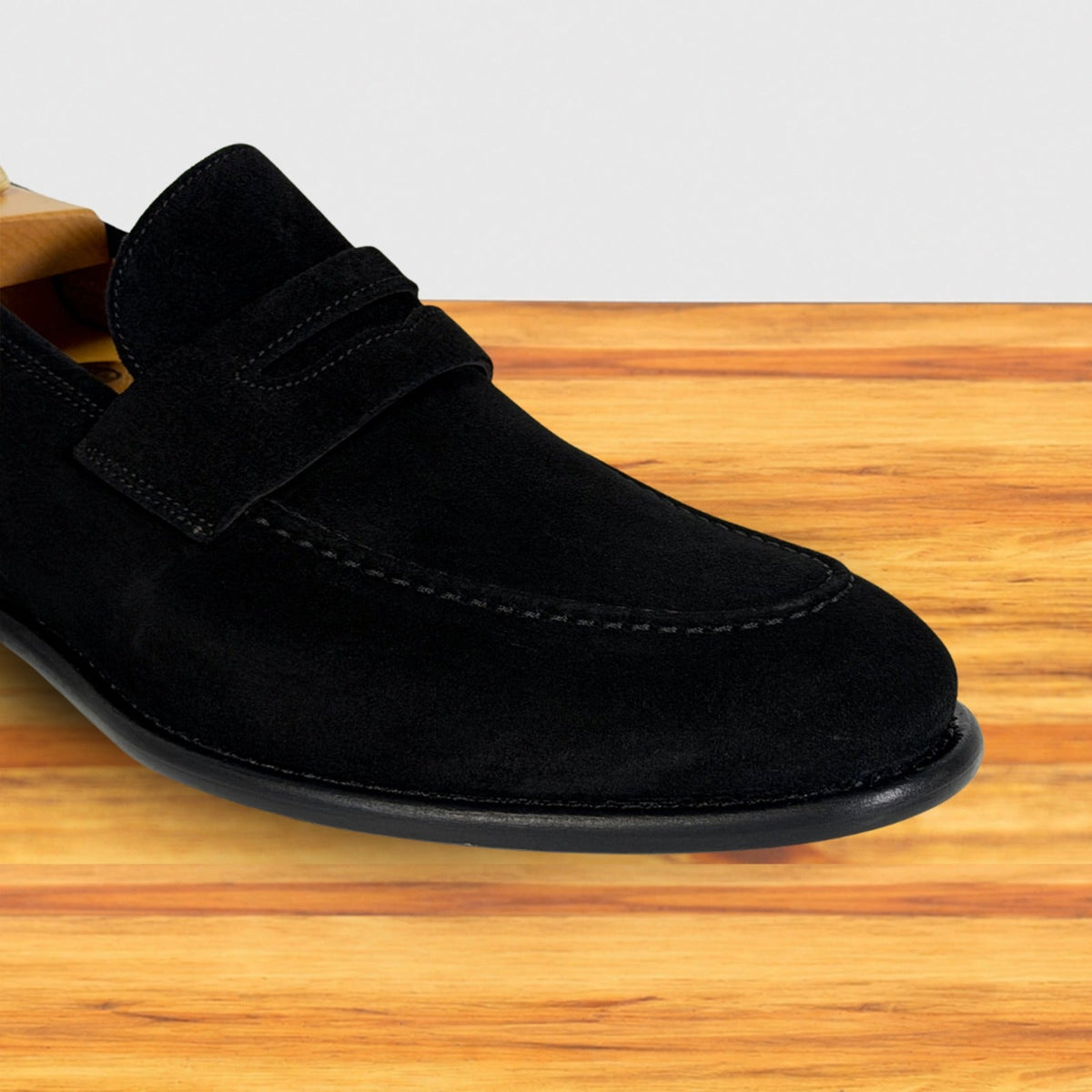 Quero Velour Suede Wholecut Penny Loafer – Calzoleria Toscana