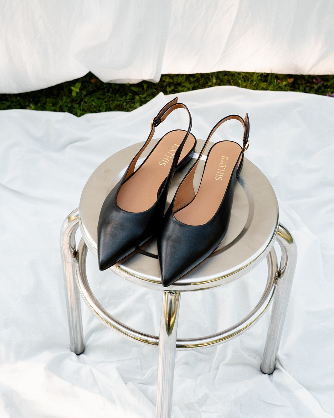 No.06 Slingback Ballerinas Schwarz